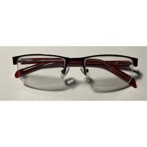 Prada red Eyeglass frames Top half rims 3058/ 51-18-135 Frames Only